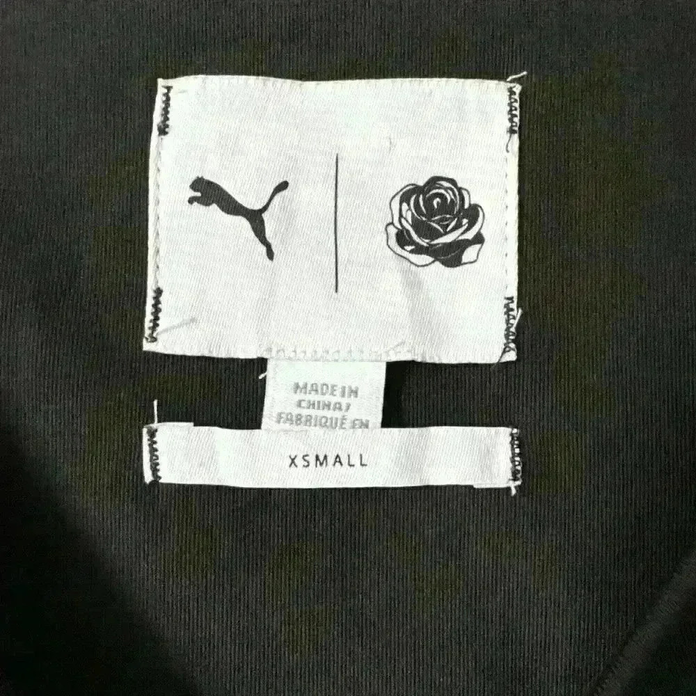Puma X Careaux Artist Series Floral Logo Tee Women's In Puma Black XS - Picture 3 of 4